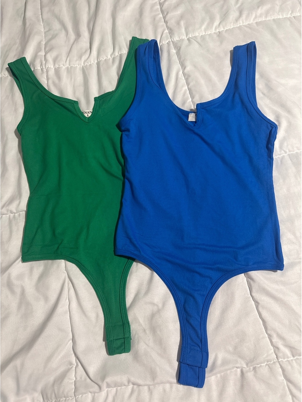 Zenana Women's Sleeveless Thong Bodysuits - Picture 1 of 5